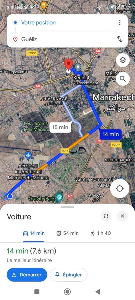 マラケシュNew Duplex Jardins D'Anas- Avenue Guemassa Near Airportアパートメント エクステリア 写真